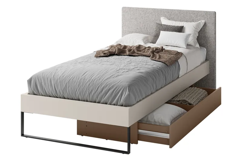 Sigmana Möbelset För Sovrum - Ljusgrå/Beige - Möbler - Säng - Möbelset för sovrum