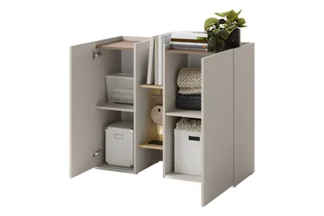 Sigmana Möbelset För Sovrum - Ljusgrå/Beige - Möbler - Säng - Möbelset för sovrum