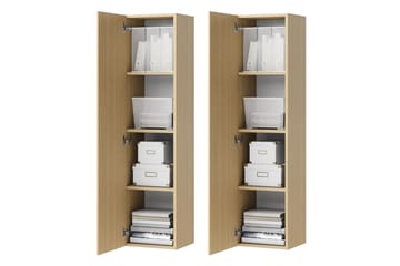 Sigmana Möbelset För Sovrum - Ljusgrå/Brun/Beige - Möbler - Säng - Möbelset för sovrum
