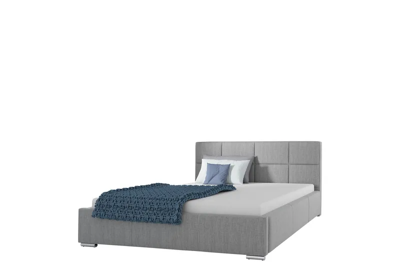 Sirdal Sängram 140x200 cm, Ljusgrå