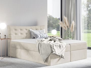 Sirel Sängpaket Kontinentalsäng 200x200 cm - beige - Möbler - Säng - Kontinentalsäng