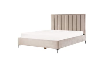 Sovrumsset Sezanne Beige/grå/svart, 180x200 cm, Sammet - Beige/grå/svart, 180x200 cm, Sammet - Möbler - Säng - Möbelset för sovrum
