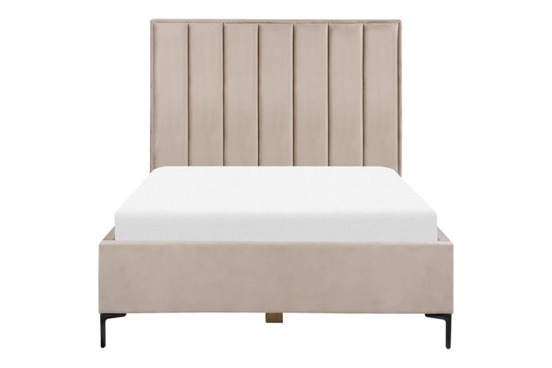 Sovrumsset Sezanne Grå/Beige/Svart, 140x200 cm, Sammet - Grå/Beige/Svart, 140x200 cm, Sammet - Möbler - Säng - Möbelset för sovrum