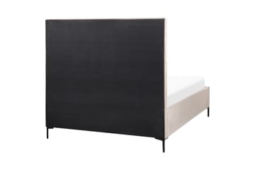 Sovrumsset Sezanne Grå/Beige/Svart, 140x200 cm, Sammet - Grå/Beige/Svart, 140x200 cm, Sammet - Möbler - Säng - Möbelset för sovrum