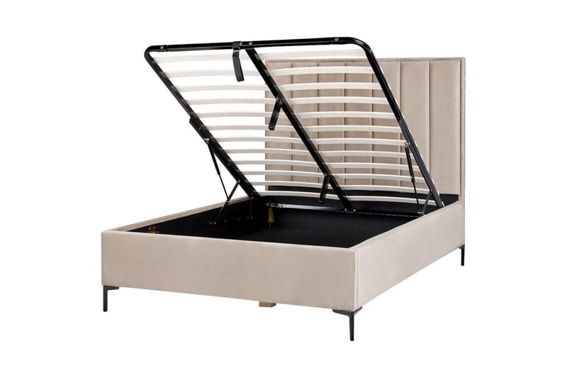 Sovrumsset Sezanne Grå/Beige/Svart, 140x200 cm, Sammet - Grå/Beige/Svart, 140x200 cm, Sammet - Möbler - Säng - Möbelset för sovrum