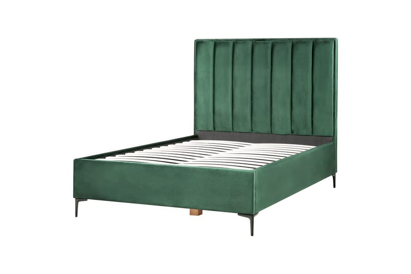 Sovrumsset Sezanne Grön/Svart, 140x200 cm, Sammet - Grön/Svart, 140x200 cm, Sammet - Möbler - Säng - Möbelset för sovrum