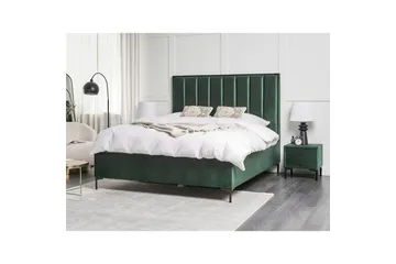 Sovrumsset Sezanne Grön/Svart, 160x200 cm, Sammet - Grön/Svart, 160x200 cm, Sammet - Möbler - Säng - Möbelset för sovrum
