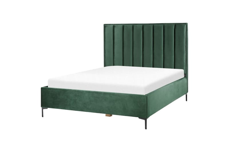 Sovrumsset Sezanne Grön/Svart, 160x200 cm, Sammet - Grön/Svart, 160x200 cm, Sammet - Möbler - Säng - Möbelset för sovrum