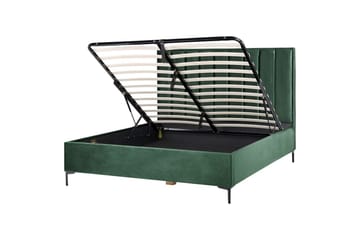 Sovrumsset Sezanne Grön/Svart, 180x200 cm, Sammet - Grön/Svart, 180x200 cm, Sammet - Möbler - Säng - Möbelset för sovrum