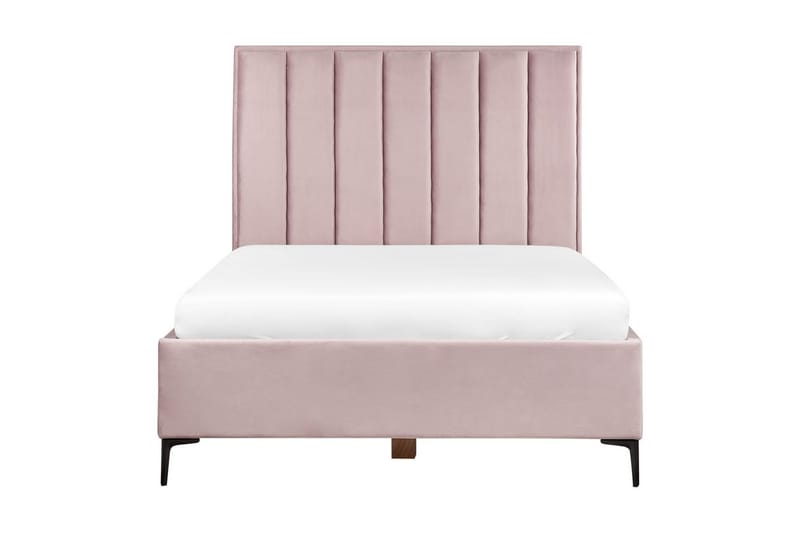 Sovrumsset Sezanne Rosa/Svart, 140x200 cm, Sammet - Rosa/Svart, 140x200 cm, Sammet - Möbler - Säng - Möbelset för sovrum
