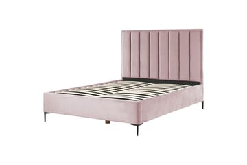 Sovrumsset Sezanne Rosa/Svart, 160x200 cm, Sammet - Rosa/Svart, 160x200 cm, Sammet - Möbler - Säng - Möbelset för sovrum