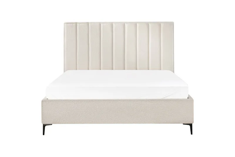 Sovrumsset Sezanne Vit/Svart, 180x200 cm, Bouclé - Vit/Svart, 180x200 cm, Bouclé - Möbler - Säng - Möbelset för sovrum