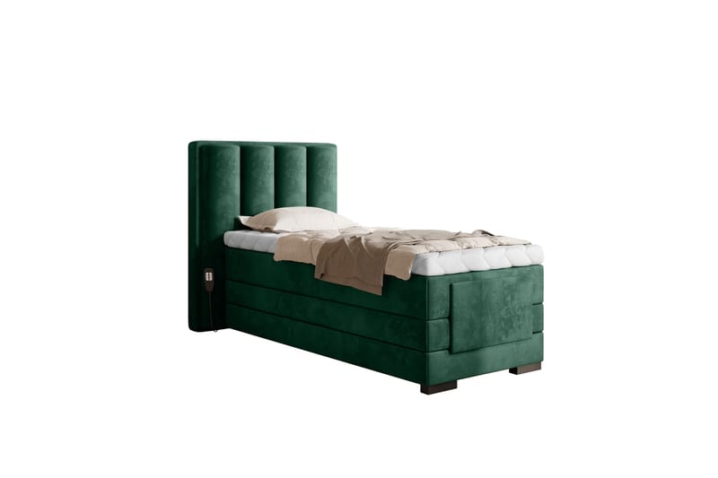 Ställbar Kontinentalsäng Masayuki 90x200 cm - Grön - Ställbar säng
