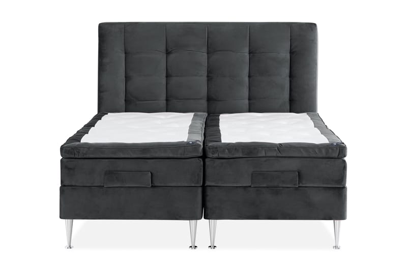 Ställbar SAFIR Velour Komplett Sängpaket 180x200 - Kinnabädden - Komplett sängpaket - Ställbar säng