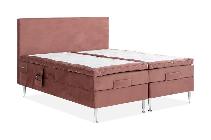 Ställbar SAFIR Velour Rosa 180x200 Ställbar -   - Ställbar säng