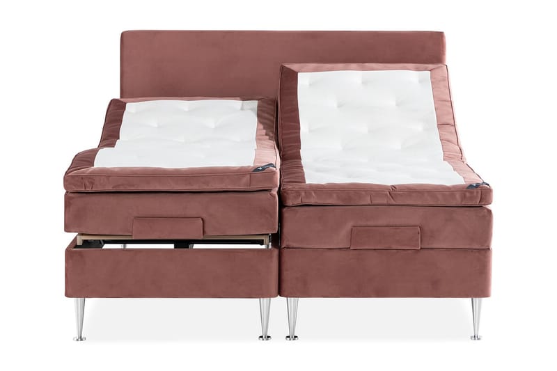 Ställbar SAFIR Velour Rosa 180x200 Ställbar -   - Ställbar säng