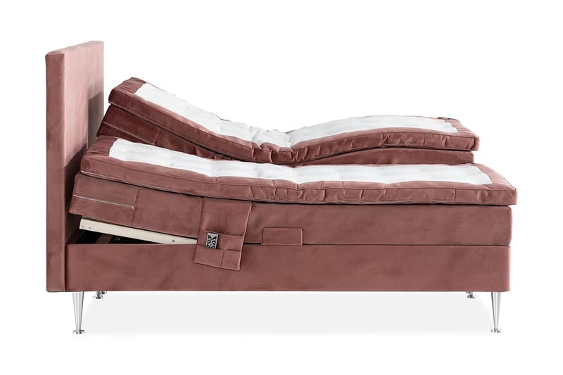 Ställbar SAFIR Velour Rosa 180x200 Ställbar -   - Ställbar säng