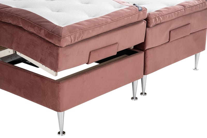 Ställbar SAFIR Velour Rosa 180x200 Ställbar -   - Ställbar säng