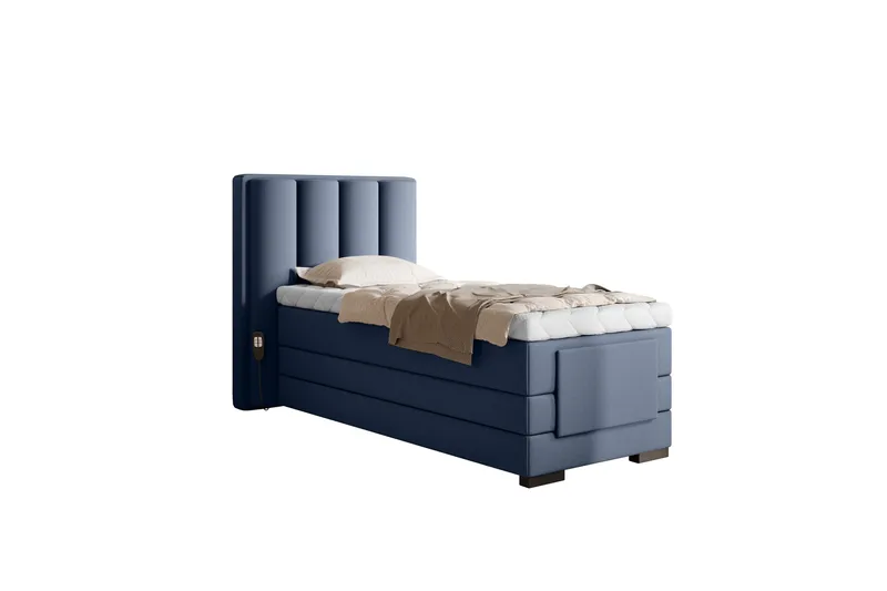 Banti Ställbar Kontinentalsäng 90x200 cm - Blå - Möbler - Säng - Ställbar säng