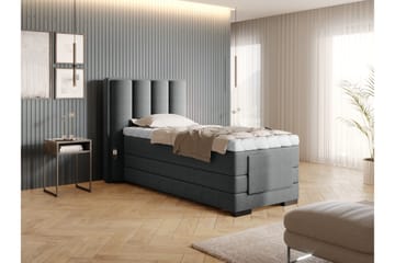 Banti Ställbar Kontinentalsäng 90x200 cm - Grå - Möbler - Säng - Ställbar säng