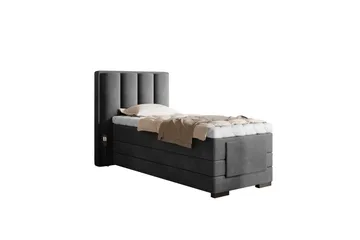 Banti Ställbar Kontinentalsäng 90x200 cm - Grå - Möbler - Säng - Ställbar säng