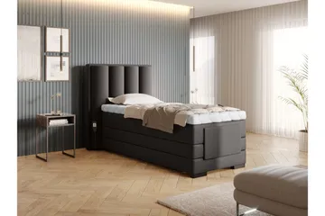 Banti Ställbar Kontinentalsäng 90x200 cm - Grå - Möbler - Säng - Ställbar säng