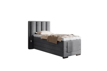 Banti Ställbar Kontinentalsäng 90x200 cm - Grå - Möbler - Säng - Ställbar säng