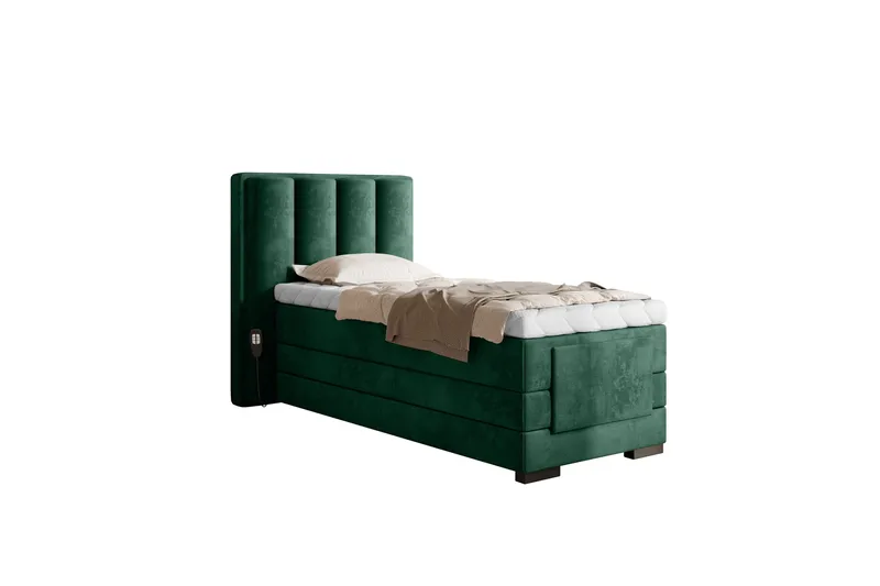 Banti Ställbar Kontinentalsäng 90x200 cm - Grön - Möbler - Säng - Ställbar säng