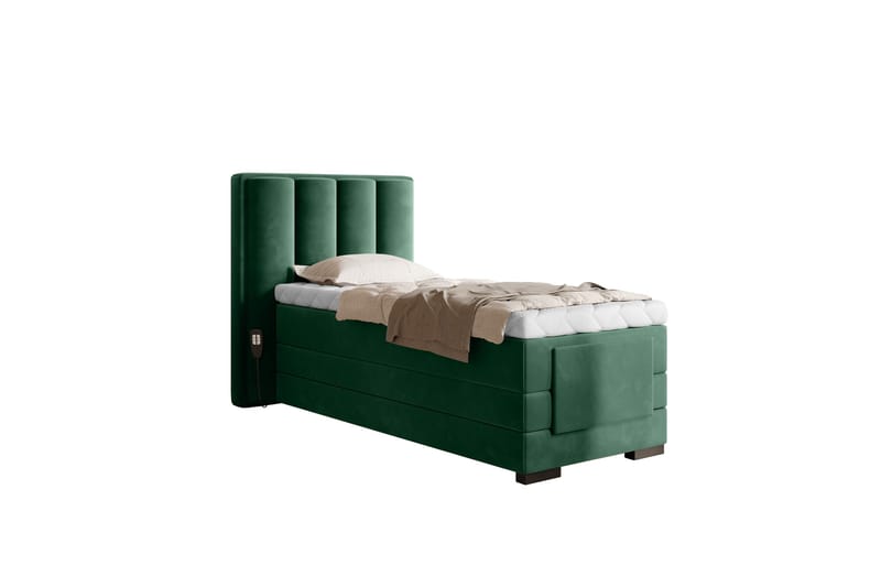 Banti Ställbar Kontinentalsäng 90x200 cm - Grön - Möbler - Säng - Ställbar säng