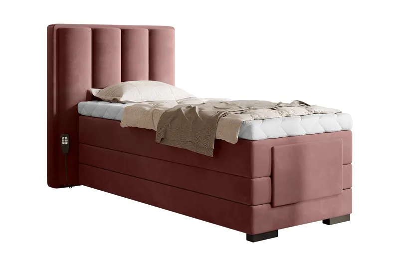 Banti Ställbar Kontinentalsäng 90x200 cm - Rosa - Möbler - Säng - Ställbar säng
