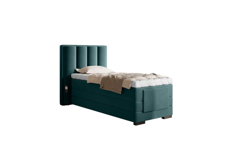 Banti Ställbar Kontinentalsäng 90x200 cm, Turkos