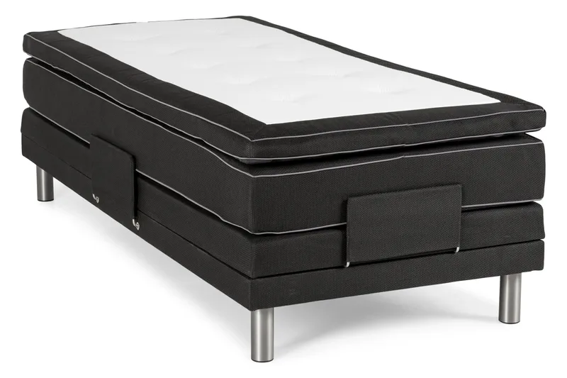 Detroit Ställbar Säng 90x200 cm Höj och sänkbar - Svart - Möbler - Säng - Ställbar säng