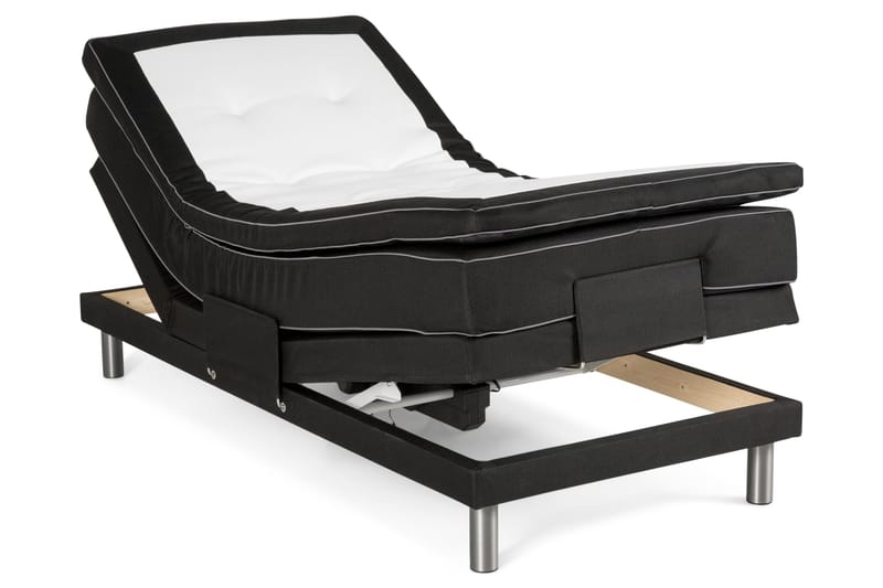 Detroit Ställbar Säng 90x200 cm Höj och sänkbar - Svart - Möbler - Säng - Ställbar säng