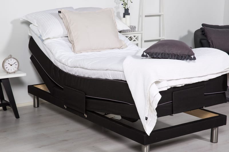 Detroit Ställbar Säng 90x200 cm Höj och sänkbar - Svart - Möbler - Säng - Ställbar säng