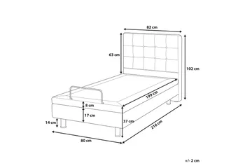 Kabbebo Säng Ställbar 80x200 cm - Möbler - Säng - Ställbar säng