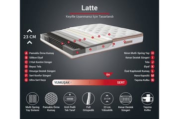 Latrona Kontinentalsäng Dubbel 180x200 cm - Ljusbrun - Möbler - Säng - Säng med förvaring