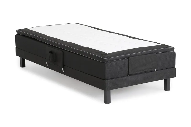 Royal Justerbar Kontinentalsäng 90x200 - Svart - Möbler - Säng - Ställbar säng