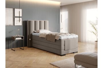 Ställbar Kontinentalsäng Masayuki 90x200 cm - Beige - Möbler - Säng - Ställbar säng