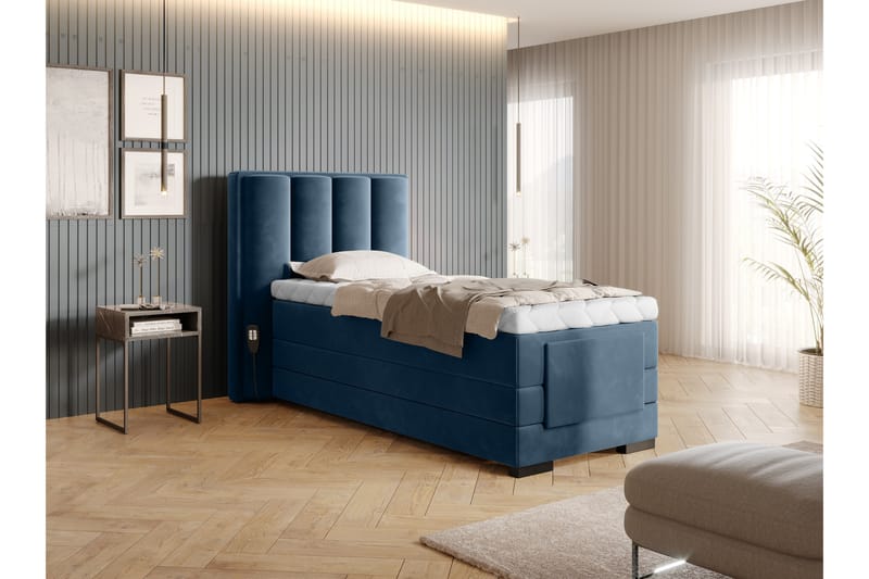 Ställbar Kontinentalsäng Masayuki 90x200 cm - Blå - Möbler - Säng - Ställbar säng