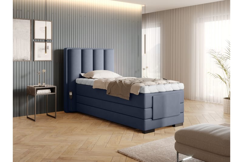 Ställbar Kontinentalsäng Masayuki 90x200 cm - Blå - Möbler - Säng - Ställbar säng