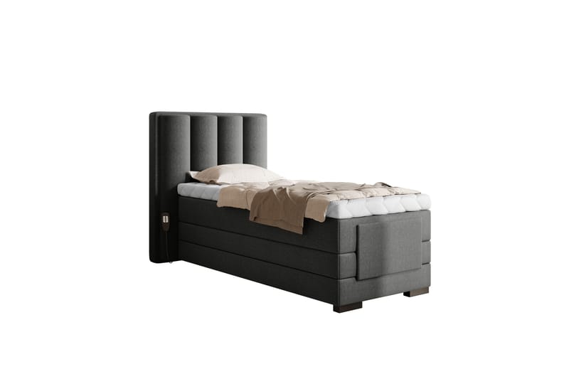 Ställbar Kontinentalsäng Masayuki 90x200 cm - Grå - Möbler - Säng - Ställbar säng