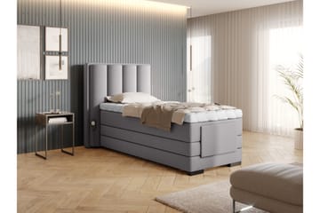 Ställbar Kontinentalsäng Masayuki 90x200 cm - Grå - Möbler - Säng - Ställbar säng