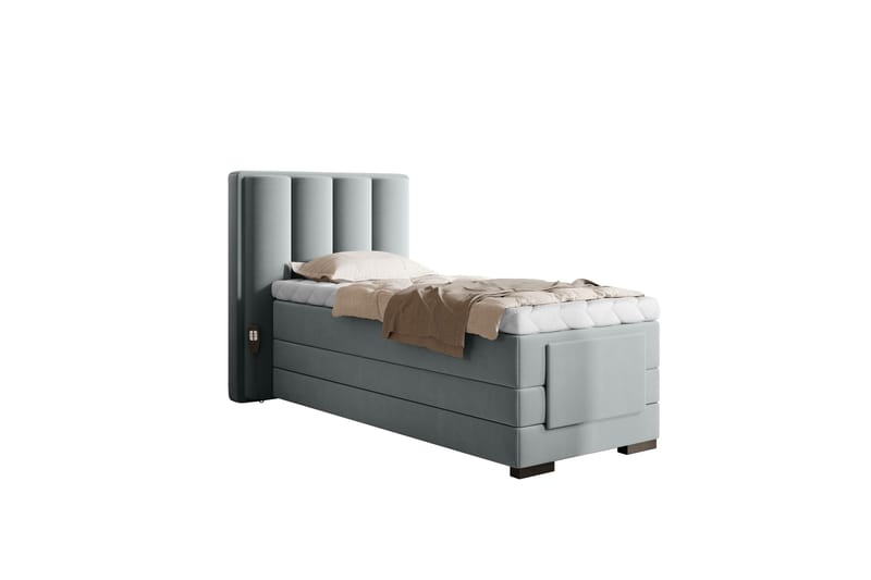 Ställbar Kontinentalsäng Masayuki 90x200 cm - Grå - Möbler - Säng - Ställbar säng
