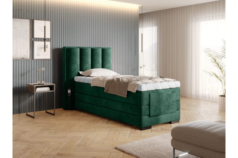 Ställbar Kontinentalsäng Masayuki 90x200 cm - Grön - Möbler - Säng - Ställbar säng