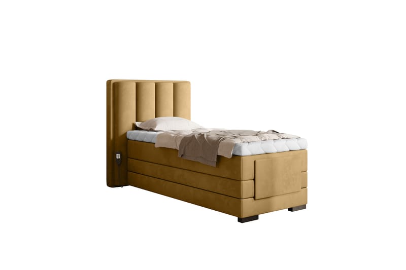 Ställbar Kontinentalsäng Masayuki 90x200 cm - Gul - Möbler - Säng - Ställbar säng