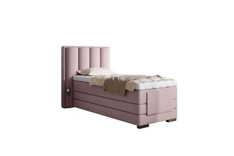 Ställbar Kontinentalsäng Masayuki 90x200 cm - Rosa - Möbler - Säng - Ställbar säng