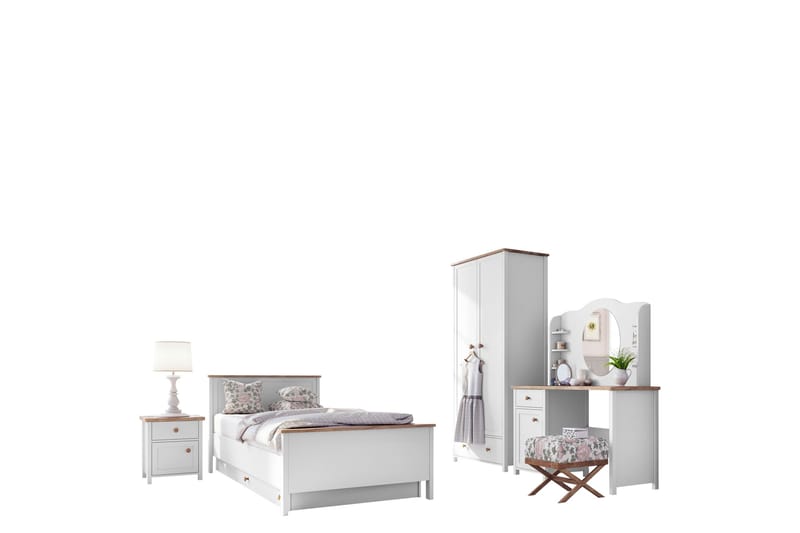 Storys Möbelset För Sovrum, Vit
