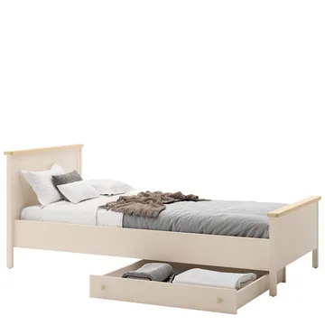 Storys säng med sänglåda 90x200 cm - Beige, ek - Möbler - Säng - Säng med förvaring