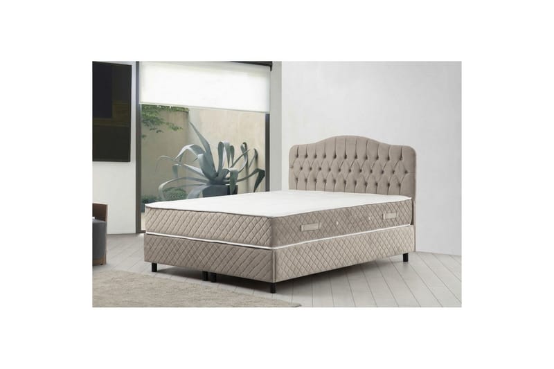 Subash Komplett Sängpaket 140x200 cm - Beige - Möbler - Säng - Komplett sängpaket