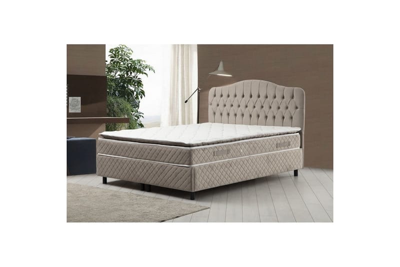 Subash Komplett Sängpaket 140x200 cm - Beige - M�öbler - Säng - Komplett sängpaket